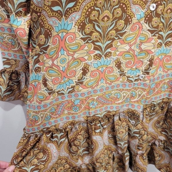 New silk one size women's bohemian Beach dress - Picture 3 of 6